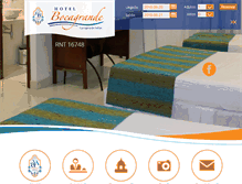 Tablet Screenshot of hotelbocagrande.com